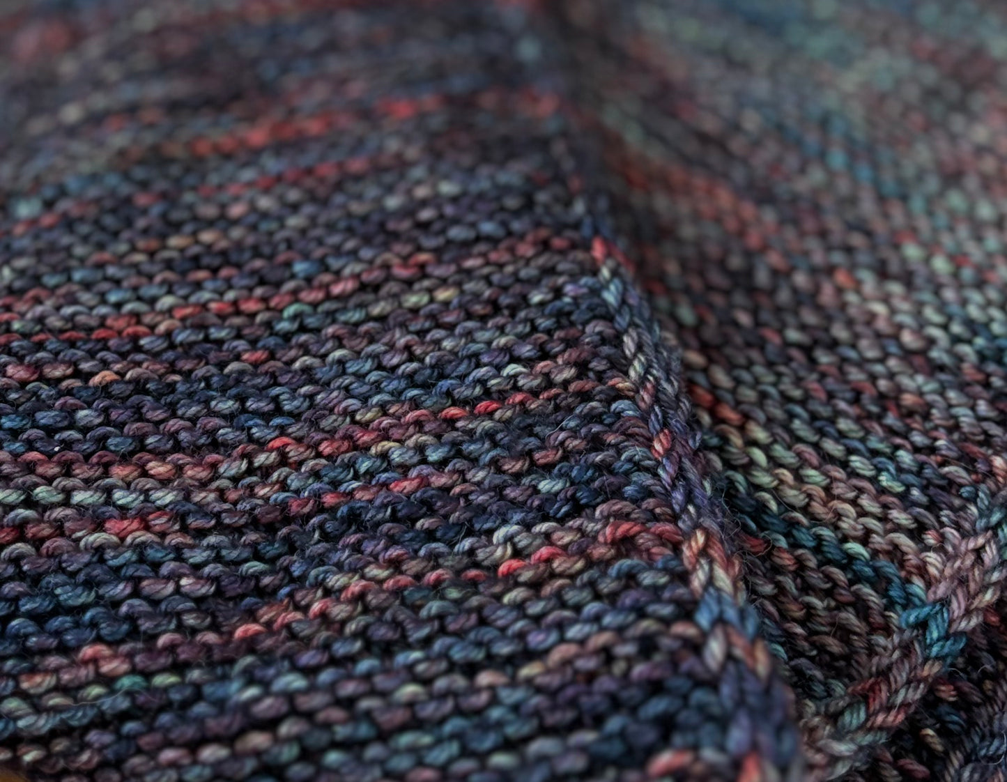 Hand knit Sophie Shawl