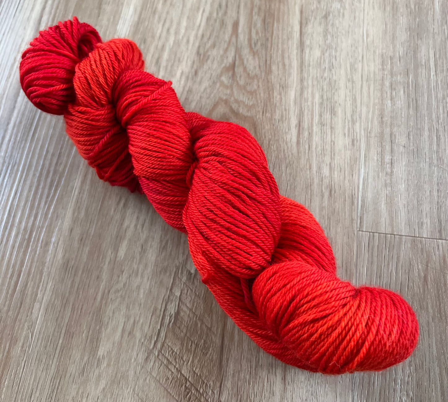 Spring - Tomato - Light Worsted Superwash Merino Yarn