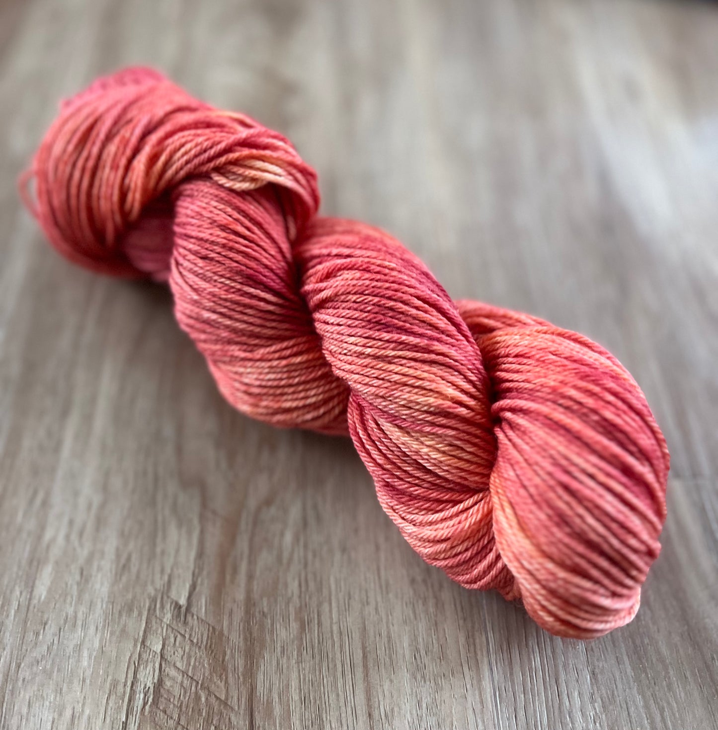 Spring - Peach Blush - Light Worsted Superwash Merino Yarn