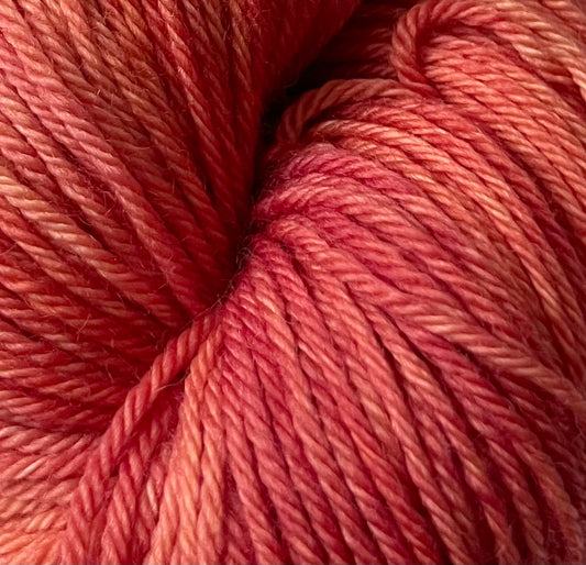Peach Blush - Light Worsted Superwash Merino Yarn