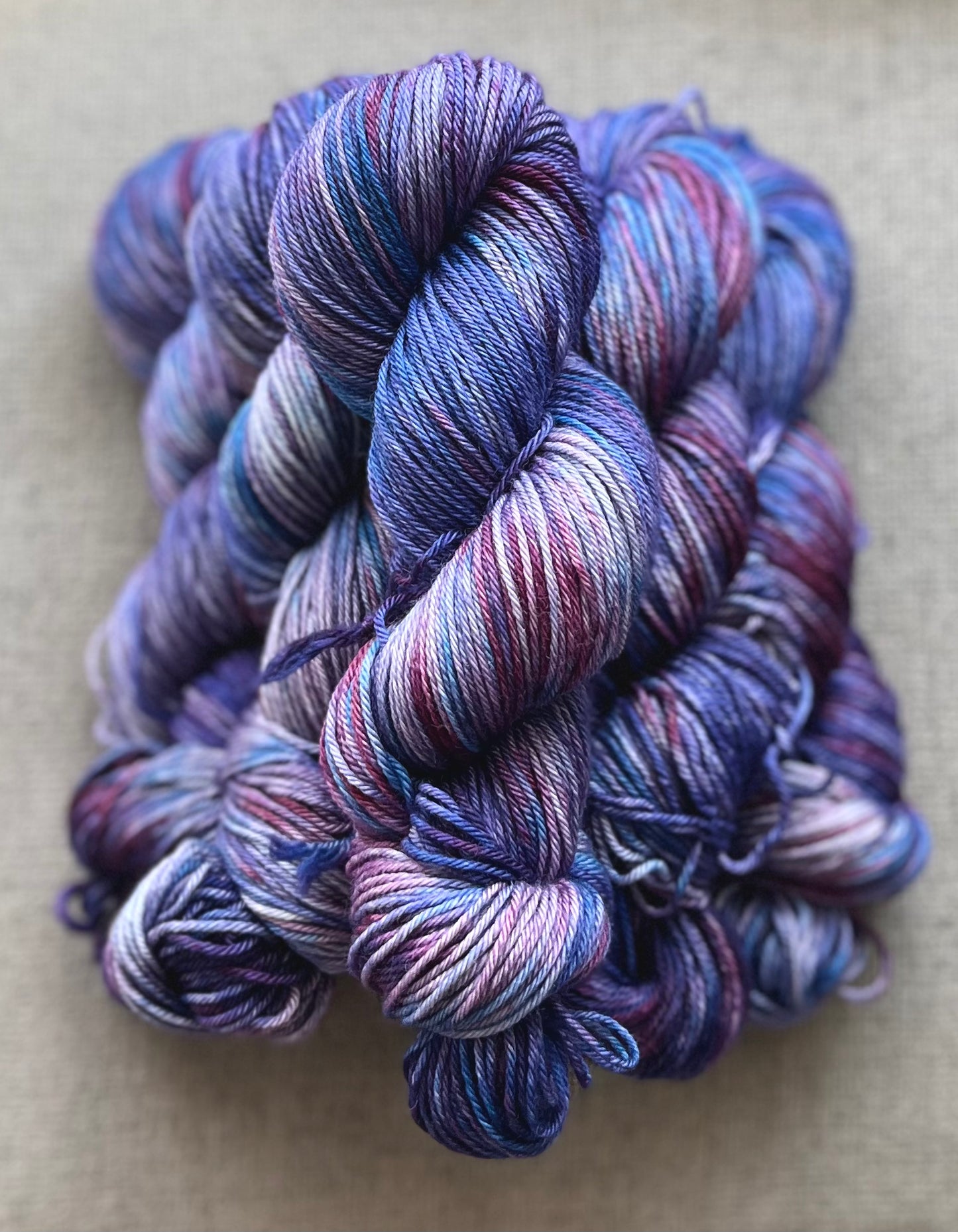 Wild Blueberry - Light Worsted Superwash Merino Yarn