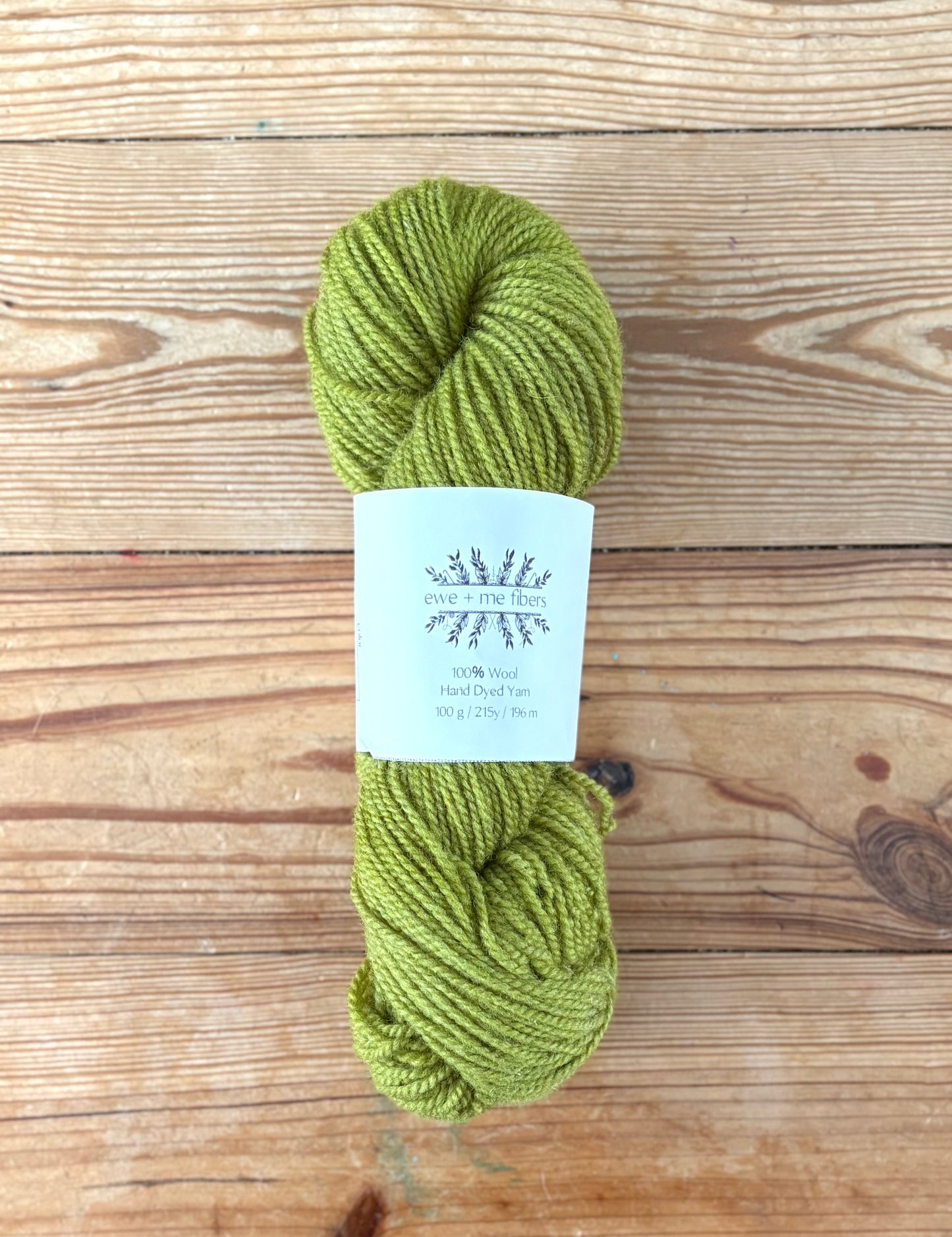 2 ply worsted weight 100% wool yarn - Matcha