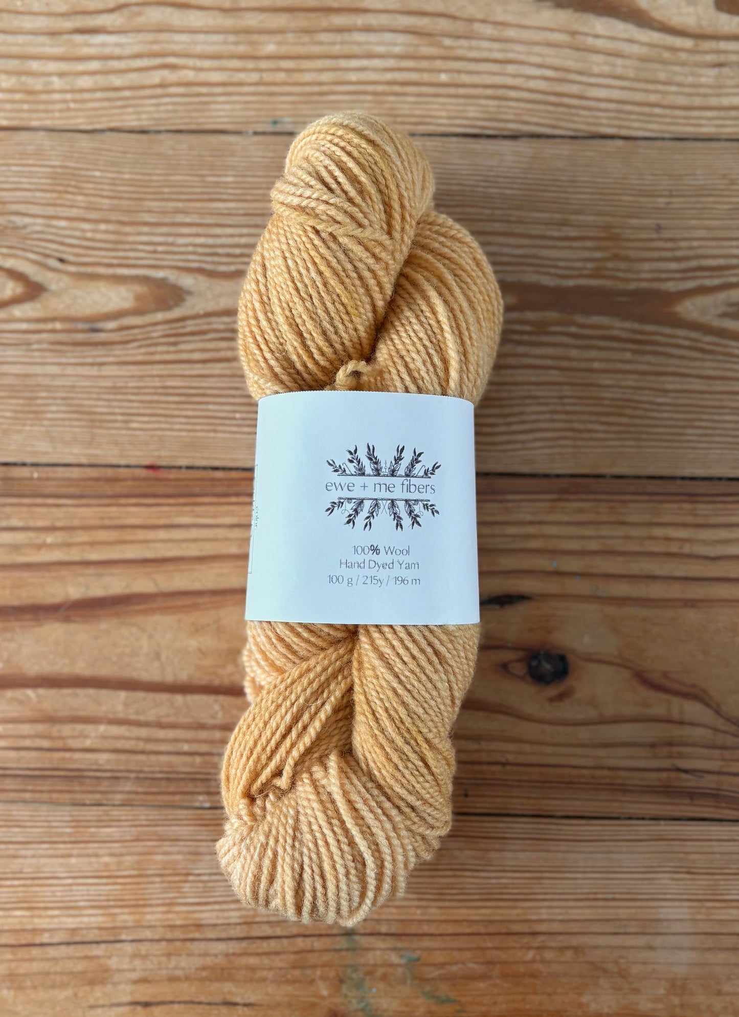 2ply worsted weight 100% wool yarn - Golden Hour