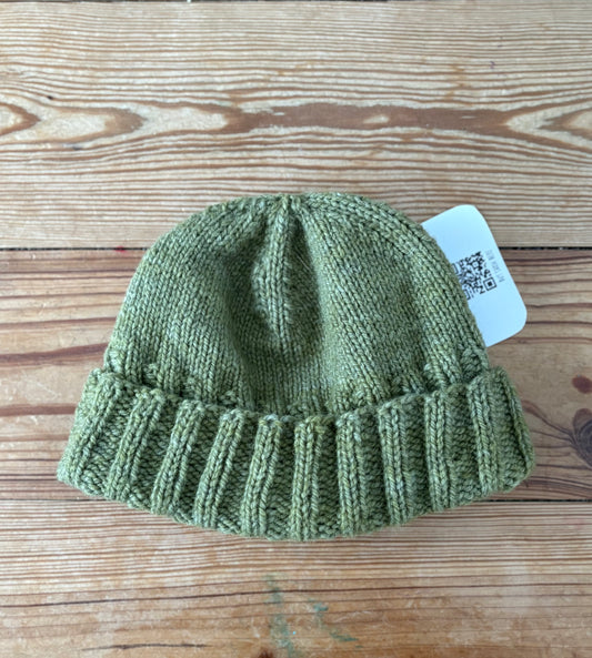 Hand knit moss fisherman’s beanie