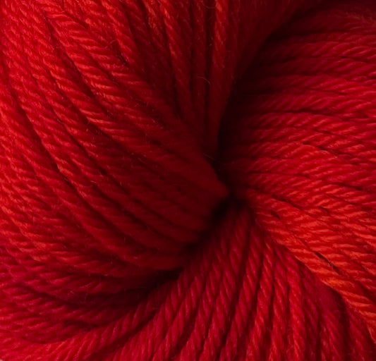 Tomato - Light Worsted Superwash Merino Yarn